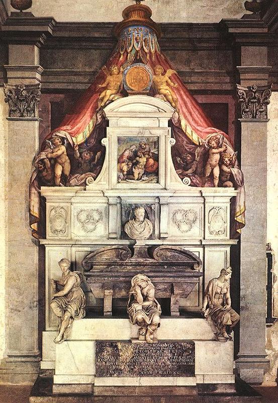 VASARI, Giorgio Monument to Michelangelo ar Spain oil painting art